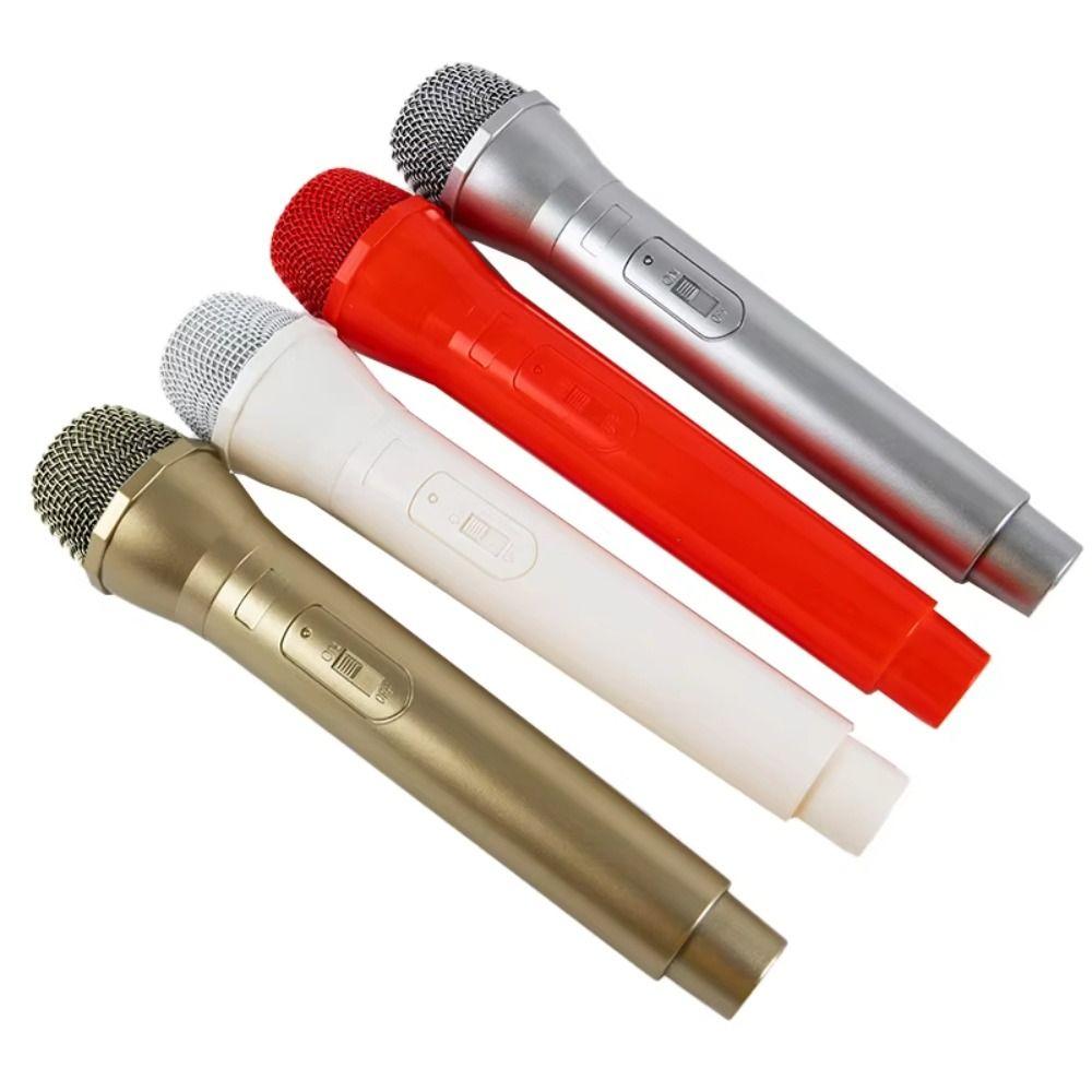 Realistic Prop Microphone Singing Practice Kids Microphone Toy Fake Prop Mic Dance Shows