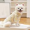 Pet Clothes with Cartoon Puppy Prints Soft Cotton-Feel with Easy Snap Closure Dog Shirt for Spring Summer