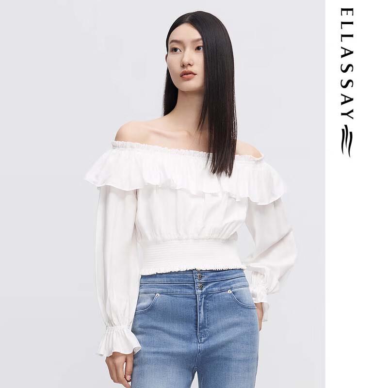 ELLASSAY Romantic Off-Shoulder Women s Blouse XS