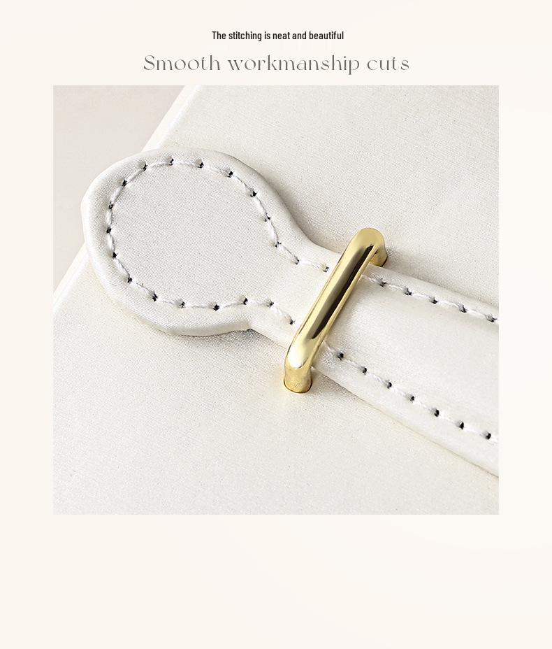 Large Capacity PU Leather Jewelry Box with Drawers for Rings and Earrings