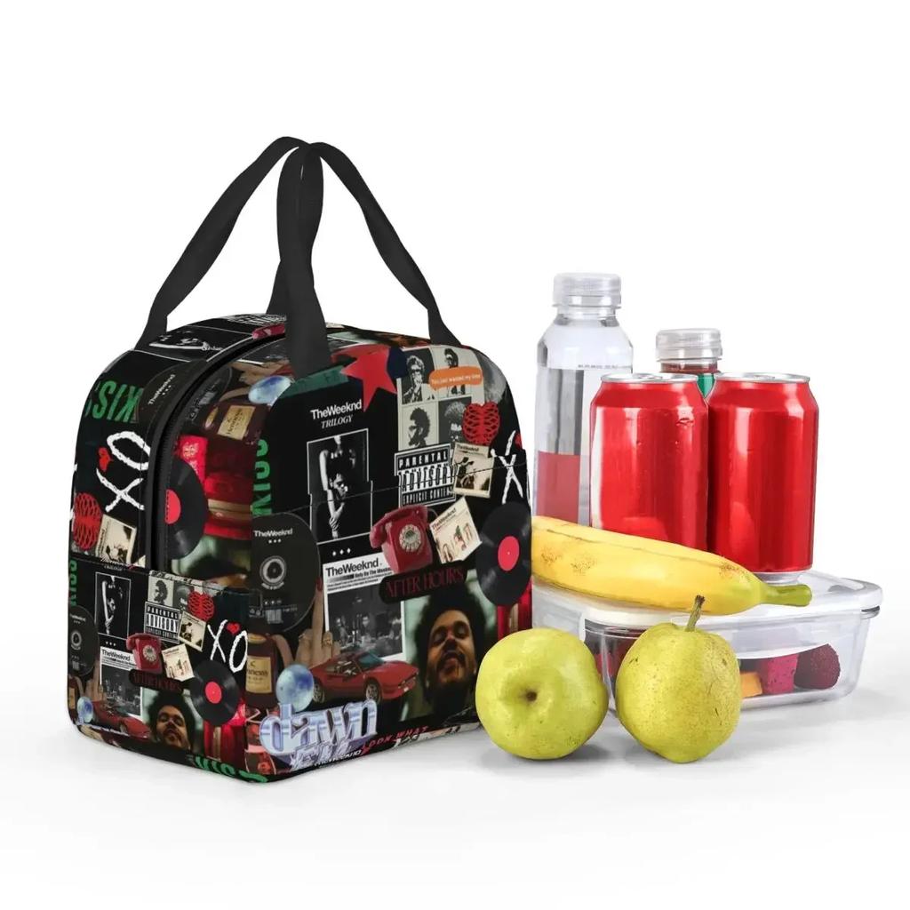 The Weeknd After Hours Till Dawn Tour Insulated Lunch Bag for Women Children Leakproof Food Boxes Thermal Lunch Box Tote