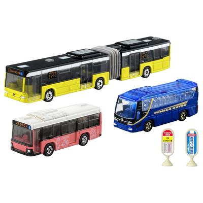 TAKARA TOMY Tomica Gift Let's Go Tomica Town Bus Set, Miniature Car Toy, Ages 3 and Up