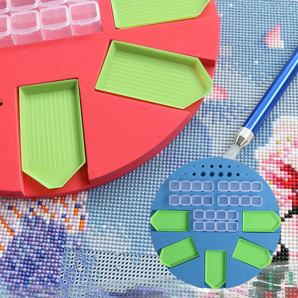 Diamond Painting Tools Storage Tray Sponge Foam Holder DIY Drill Pen Organizer Christmas Gift