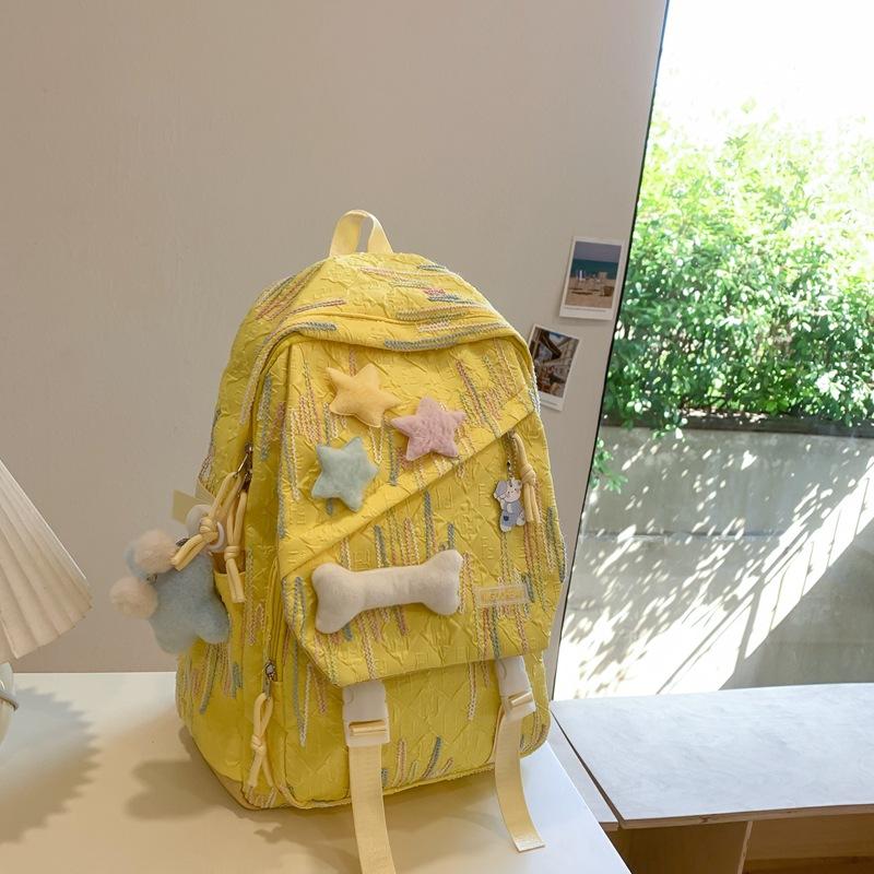 New Schoolbag Female Students Korean High School Students Junior High School Students Shoulder Bag Cute Large Capacity High Value Backpack