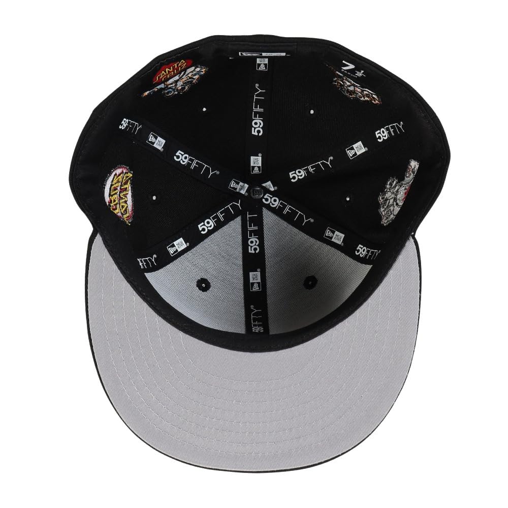 [New Era] Cap 59FIFTY SANTACRUZ collaboration black 7 12 5950 SANTA CRUZ ALLOVER BLK 14384270 NER36C7023