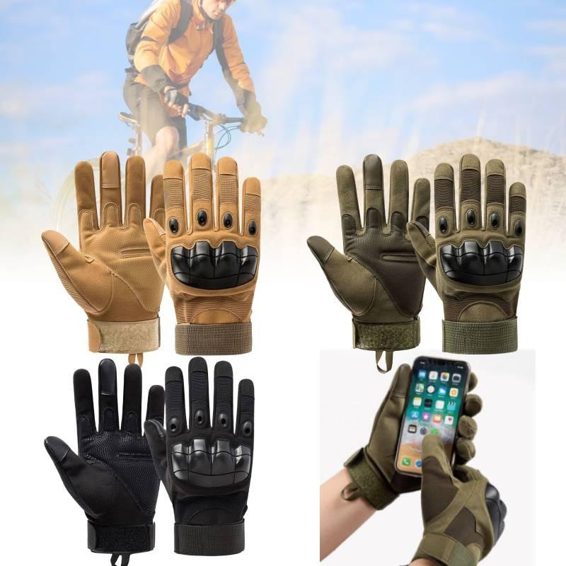Tactical Black Half Finger Gloves For Outdoor Sports Durable Anti-slip Protection For Cycling And Fitness