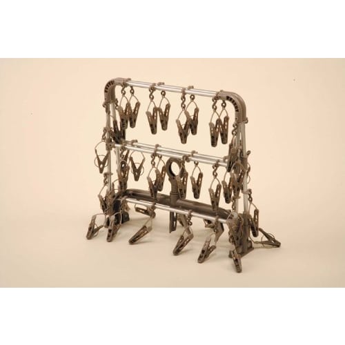 Twin Mall Laundry Drying Rack, Horizontal Aluminum Hanger, 40 Pieces, Set of 2, FS-2