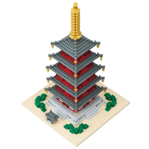 Kawada Nanoblock Five-storied Pagoda Deluxe Edition NB-031