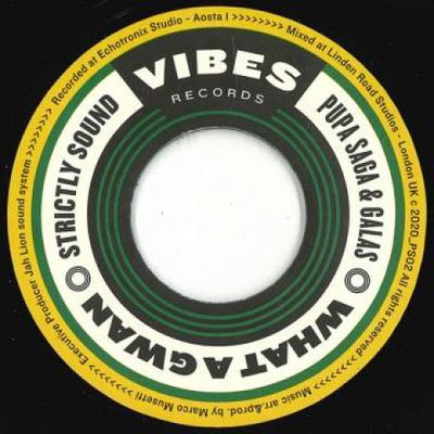 7inch Record PUPA SAGA, GALAS - What A Gwan / Dub Version PS02 Vibes 2020 UK Reggae, Ska & Dub
