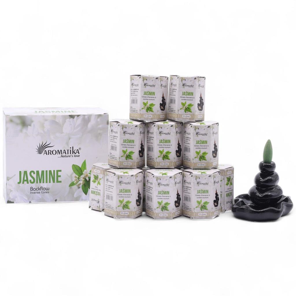 6x Backflow Incense Cones Jasmine 10 Pack