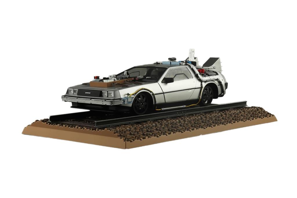 Aoshima Bunka Kyozai Movie Mecha Back To the Future Part III Time Machine Railroad Plastic Model (AOSHIMA) 1/24 No. BT-04 (Car)
