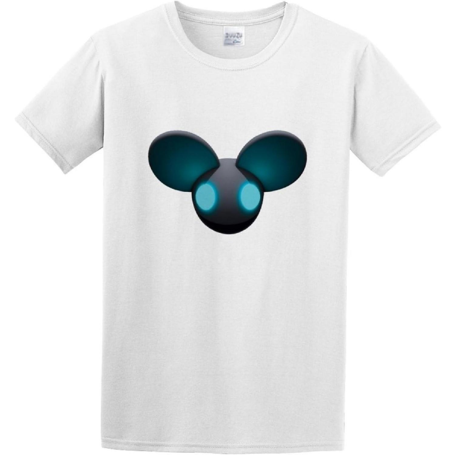 UUS HOMME Men s Round Neck T-Shirt Deadmau 4 Men s Short Sleeve T Shirt Twin Needle Sleeves and Hem White XXXXXL белый