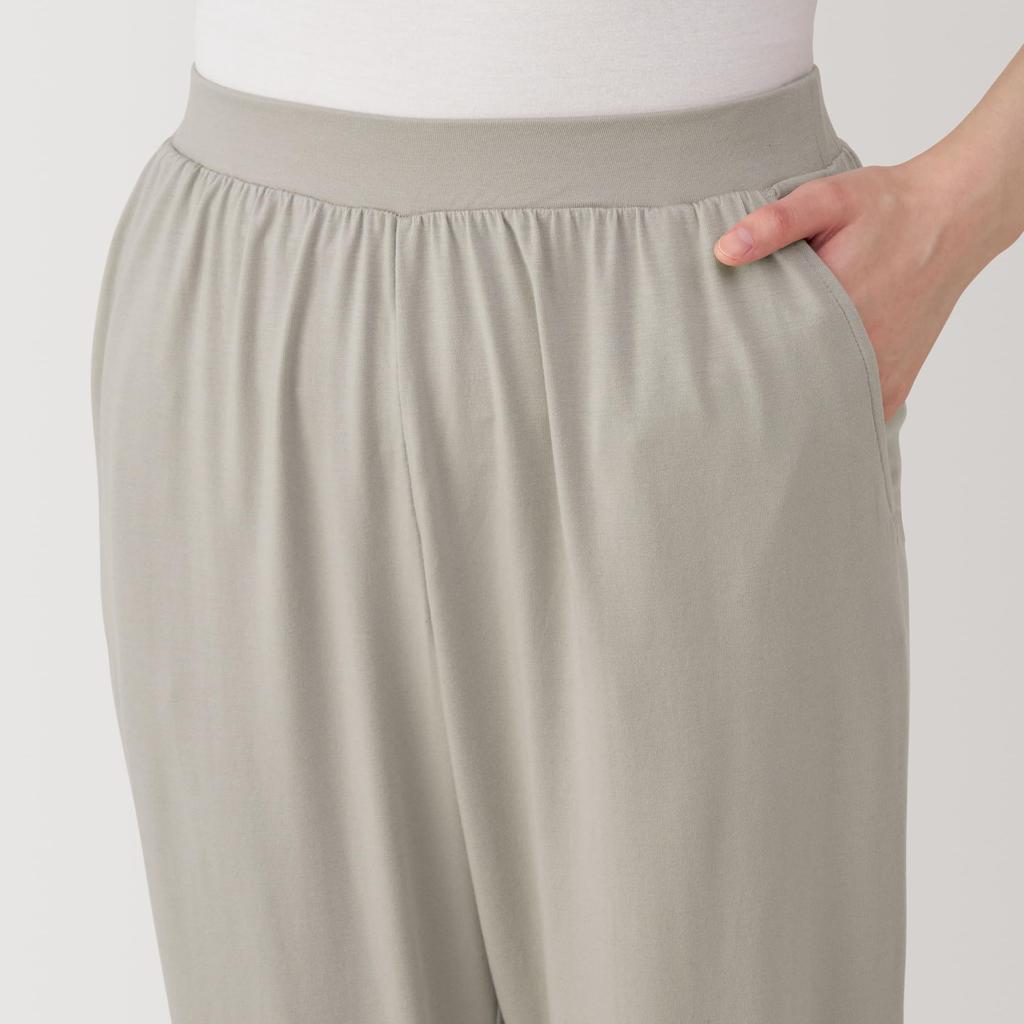 MUJI Smooth and Cool Loungewear Set in Smoky Purple Size XS Women's Short-Sleeve (FD1LBA5S) Stripes,