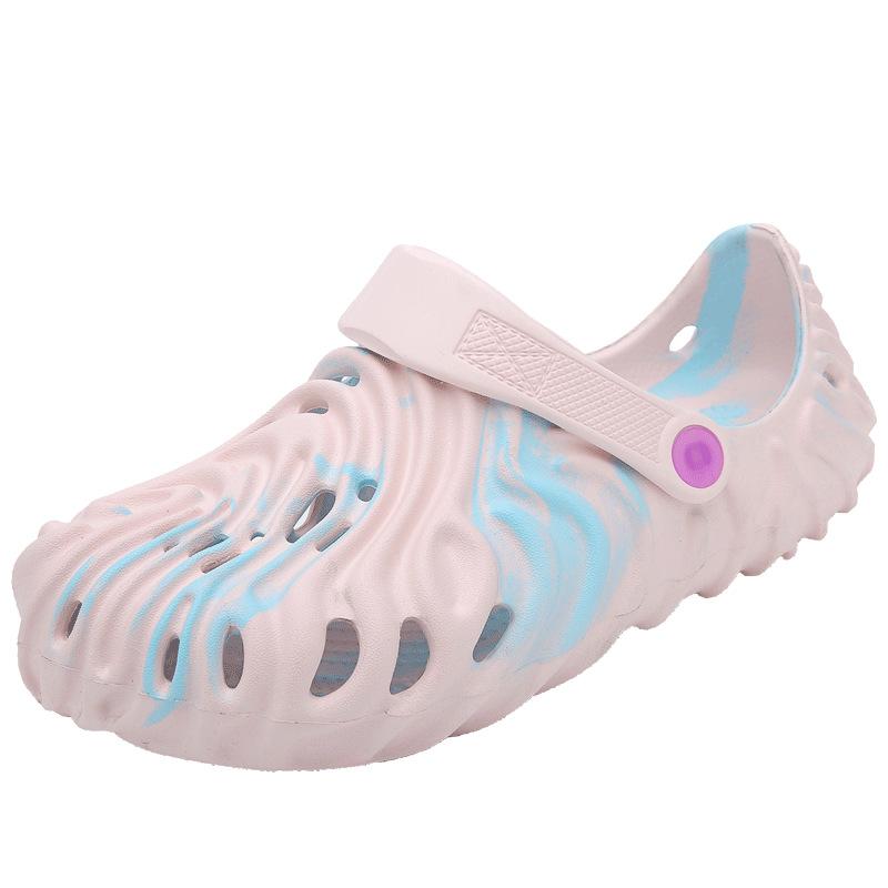 

Нескользящие пляжные туфли Мужские туфли с отверстиями Голова-сумка Двойного назначения Полушлепки для улицы Камуфляжные сандалии на мягкой подошве для повседневной носки 41