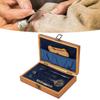Vintage Embroidery Scissors Set Wooden Stainless Steel Sewing Box Scissors Kit Multifunctional Sewing Embroidery Tools