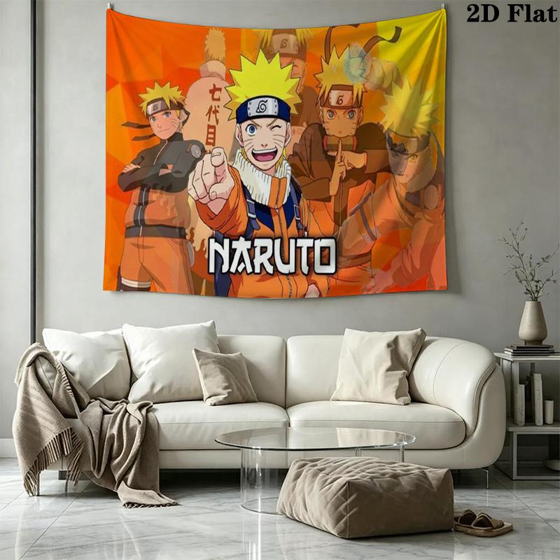 Anime NARUTO Wall Tapestry Aesthetic Wall Hanging Printed Fabric Blanket Decorative Tapestries for Bedroom Living Room Home Decor