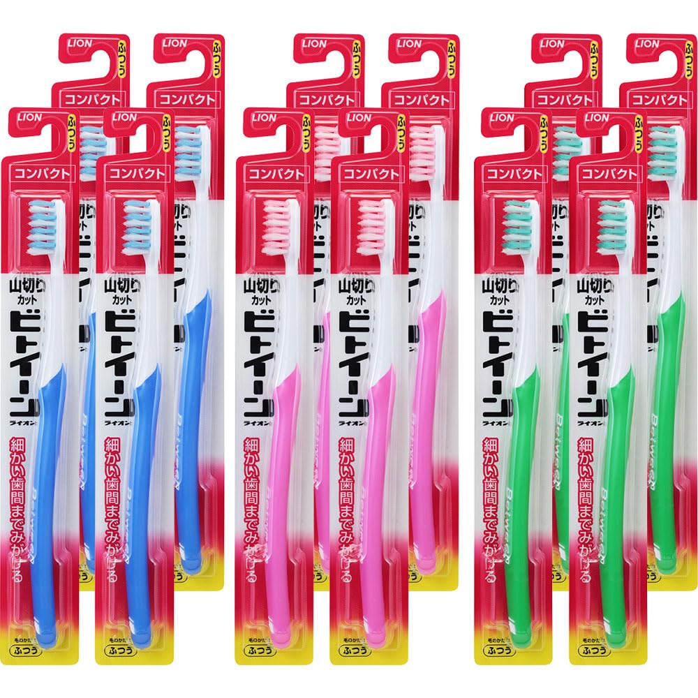 

Between Lion Compact Toothbrush, Regular, 12-Pack синий