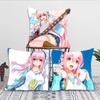Manga Singer Super Sonico Pillow Case Fashion Square Pillowcase Bedroom Sofa Room Ins Decoration Leisure