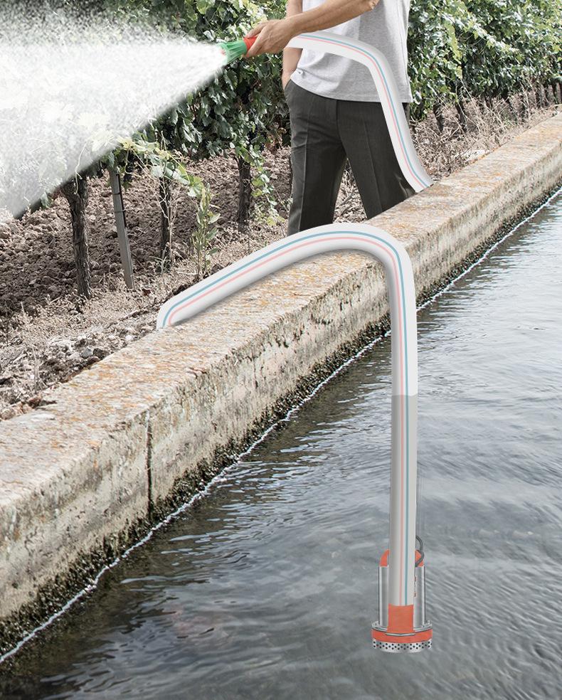 DC 12V Submersible Pump - Battery-Powered Water Pump for Household, Car, and Small Agricultural Irrigation.
