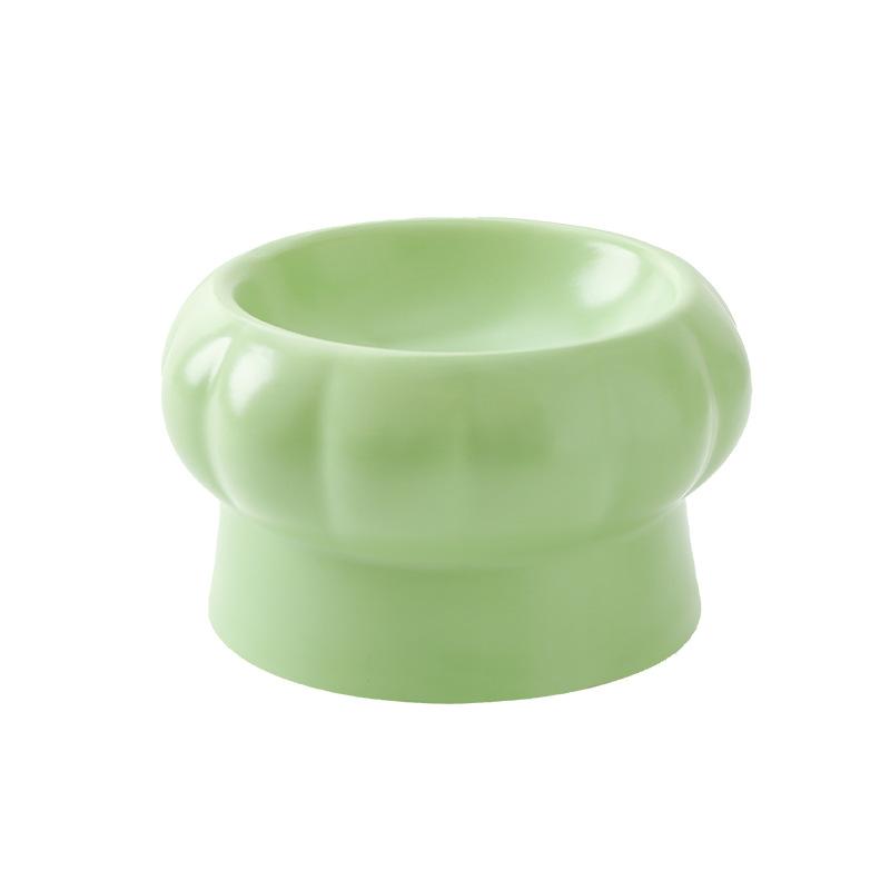 Ceramic Cat Food Bowl Cute Mushroom Shape Dog Bowl Drinking Bowl Double Bowl To Protect The Cervical Spine Pet Bowl