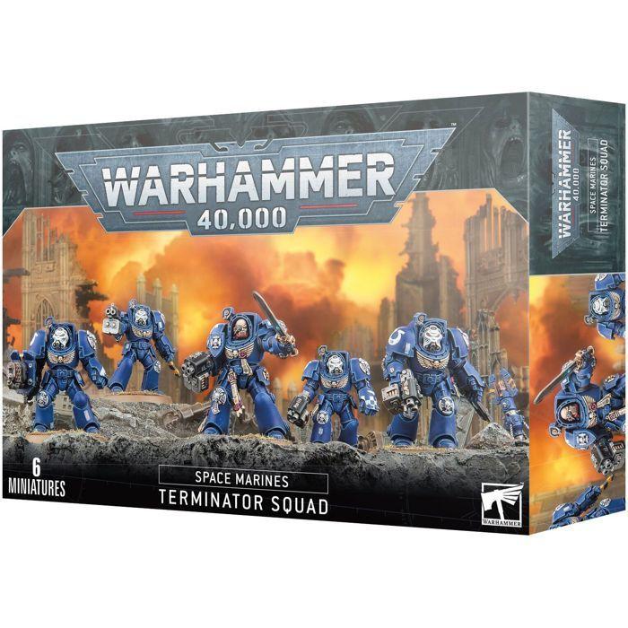 Figurine - Games Workshop - Warhammer 40k - Space Marines - Escouade de Terminators - 140 pièces