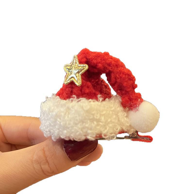 2025 Christmas Antler Hair Clip for Girls - Three-Dimensional Red Party Photo Prop