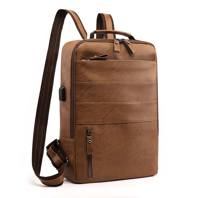 Business and Casual Computer Bag Men's Korean Style Fashion USB Charging Backpack Outdoor Sports Large Capacity Travel Backpack