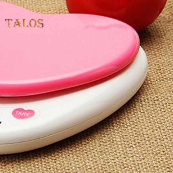 Mini Scale Minimalistic Stylish Large Screen Display Practical Rice Grains Digital Kitchen Heart-shaped Scale for Laboratory