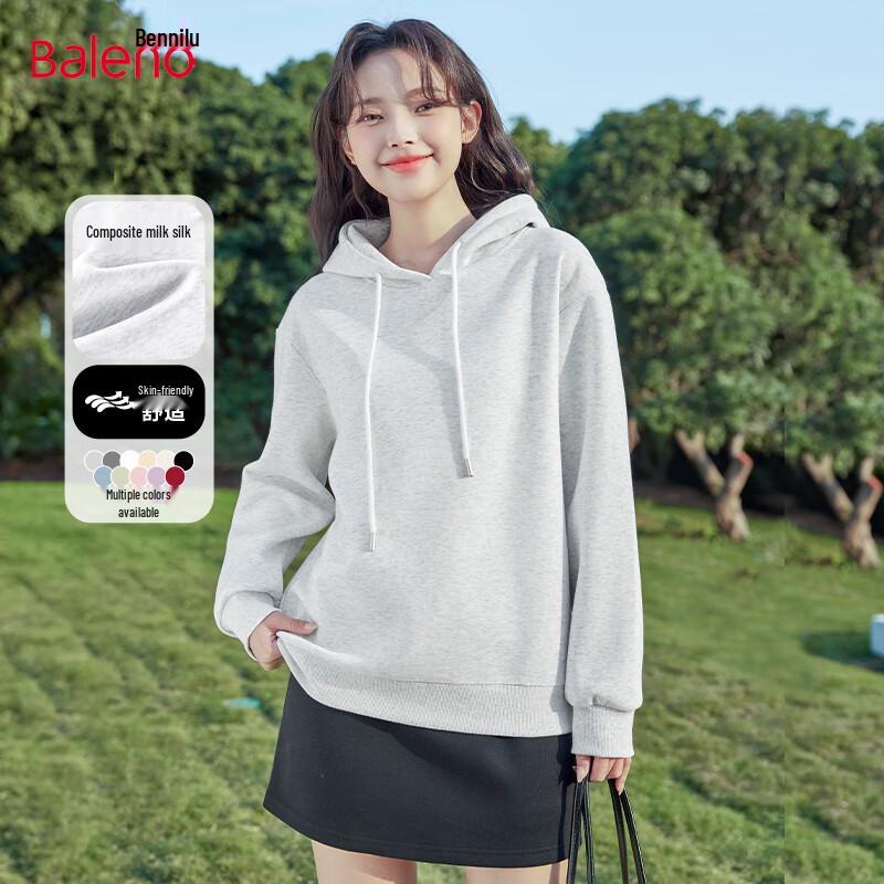 Baleno Women's Milk Silk Hooded Sweatshirt