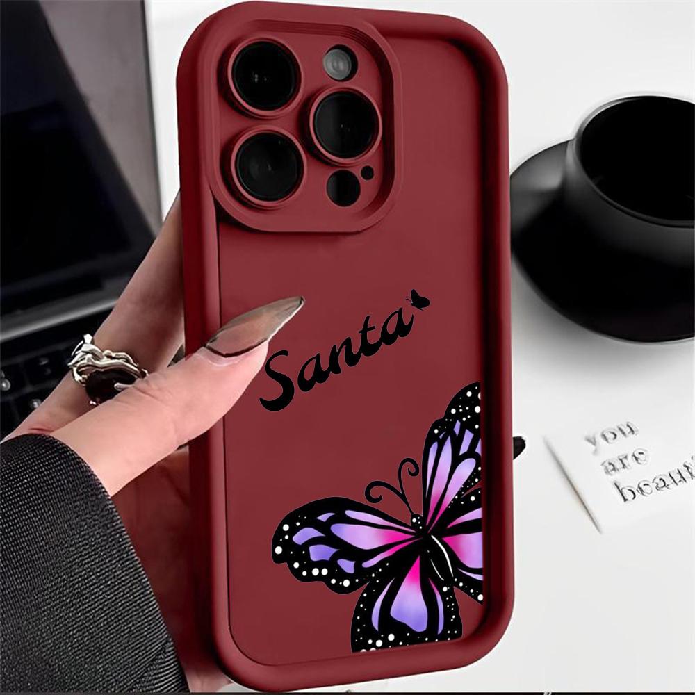 Angel Eye Soft TPU Phone Case for Samsung A05 A30 A50 A13 A23 A53 A14 A24 A34 A54 A15 A25 A35 A55 S20 S23 FE S24 Ultra Ae59 Butterfly art design Cute