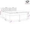 Box Spring Bed with Mattress Light Gray 160 x 200 cm Fabric