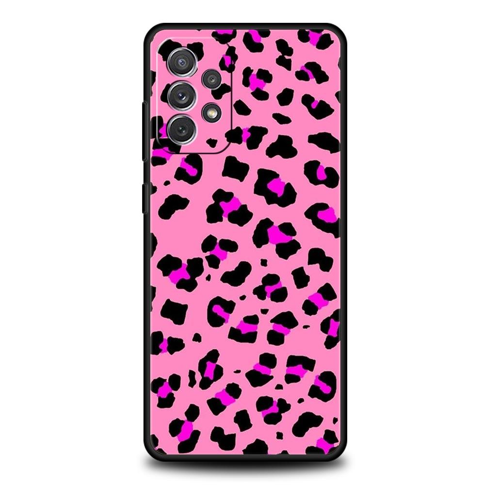 Leopard Print Pattern Phone Case for Samsung A51 A71 A21S A12 A11 A15 A25 A31 A41 A52 A32 A23 A33 A53 A73 A03S A05S A13 5G Cover