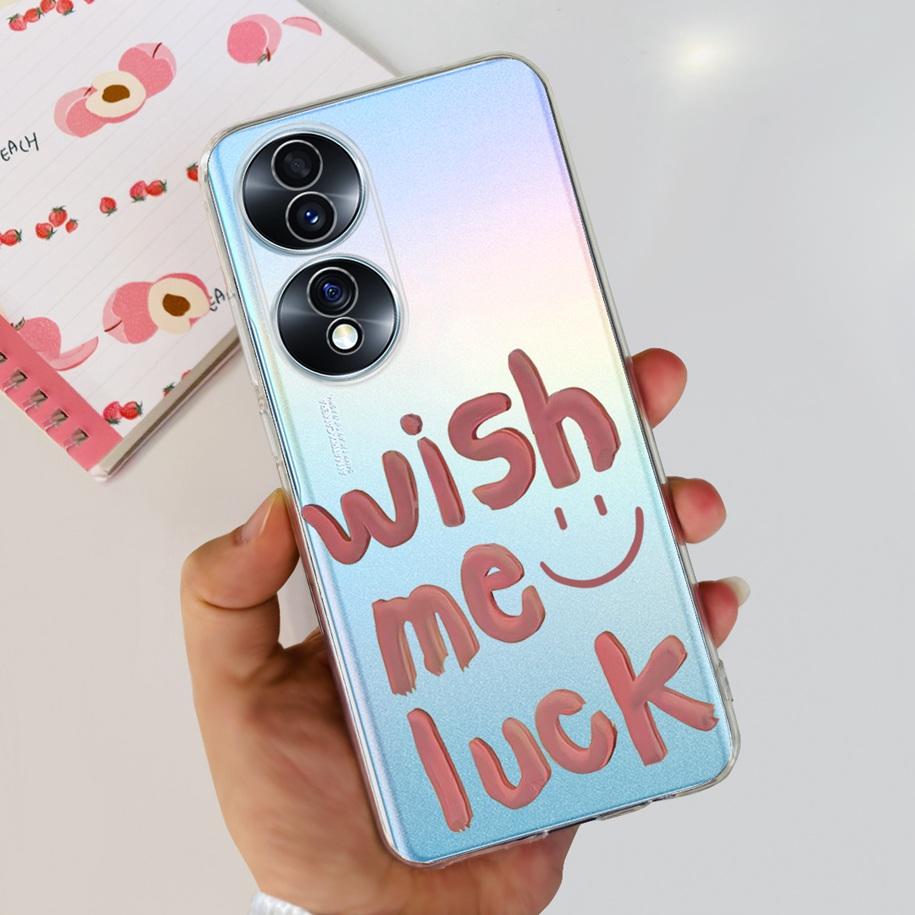 For Honor 70 Lite Case RBN-NX1 Shockproof Cover Fashion Flower Clear Silicone Soft TPU Phone Case For Honor 70 Pro Honor70 Coque