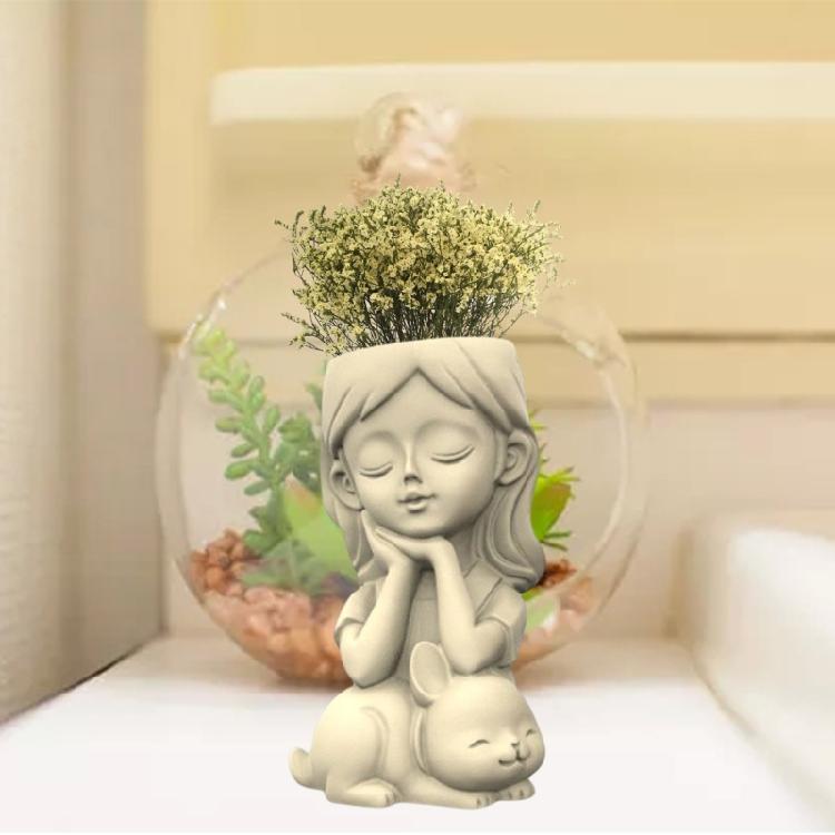 Forma na květináč Silikonová Květináč na sukulenty Rostlina Vintage Forma Beton Cement