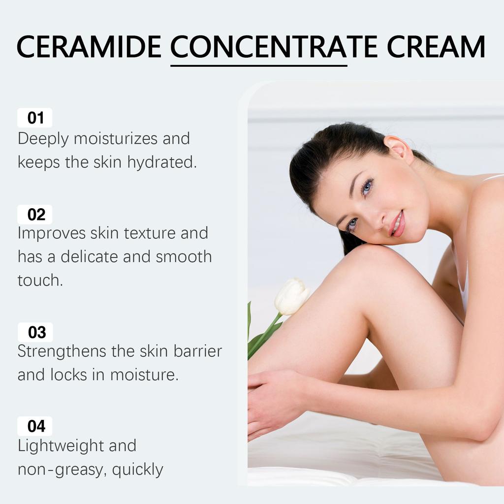 Moisturizing Skin Ceramide Cream Deeply Hydrates The Skin, Protects The Skin Barrier And Improves Skin Texture.