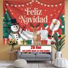 Party Backdrop Christmas Flat Banners Santa Reindeer Snowman Celebrations Wedding Parties Celebration Photo Booth Front Door Decor