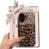 Applicable To Apple 16 ProMax Mobile Phone Case IPhone 15 Leopard Print Rhinestone 14 Fashion Women 13 Full Cover Anti Fall 12PM