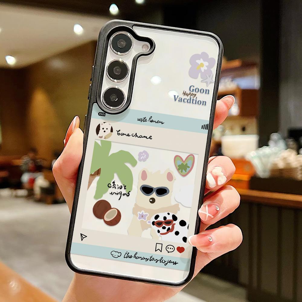 Custodia per Telefono Animali Cartoni Animati Per Samsung Galaxy S26 Ultra Case S25 S24 FE S23 A17 A07 A56 5g A16 A55 A54 A36 A26 Cover Trasparente Opaca