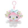 Sanrio Kuromi Flower Pendant Hello Kitty Plush Charm
