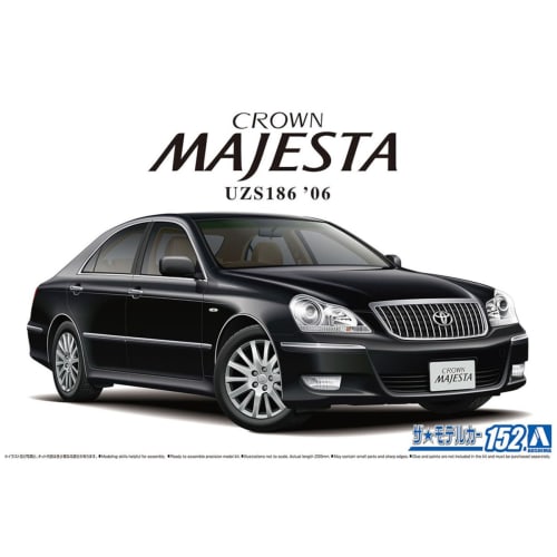 Aoshima Bunka Kyozai (AOSHIMA) 1/24 The Model Car Series No. 152 Toyota UZS186 Crown Majesta 2006 Plastic Model