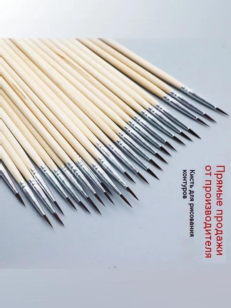 Painting brush Flat number 000, 30 pcs.
