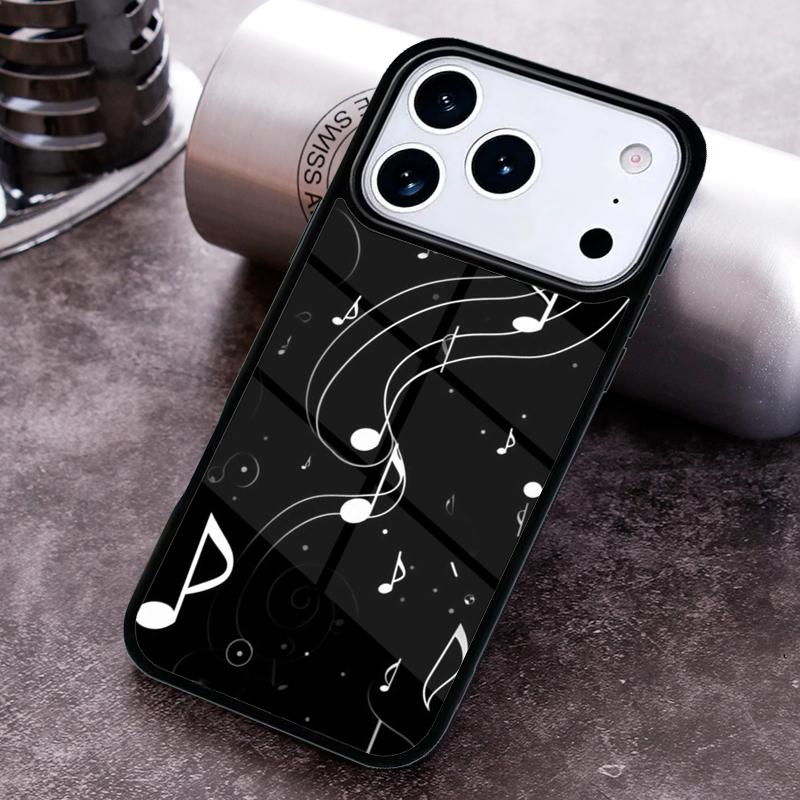 Minimalist Music Lover Phone Case for iPhone 17 16 15 Pro Max Air 14 13 12 11 Plus Shockproof Capa Cover