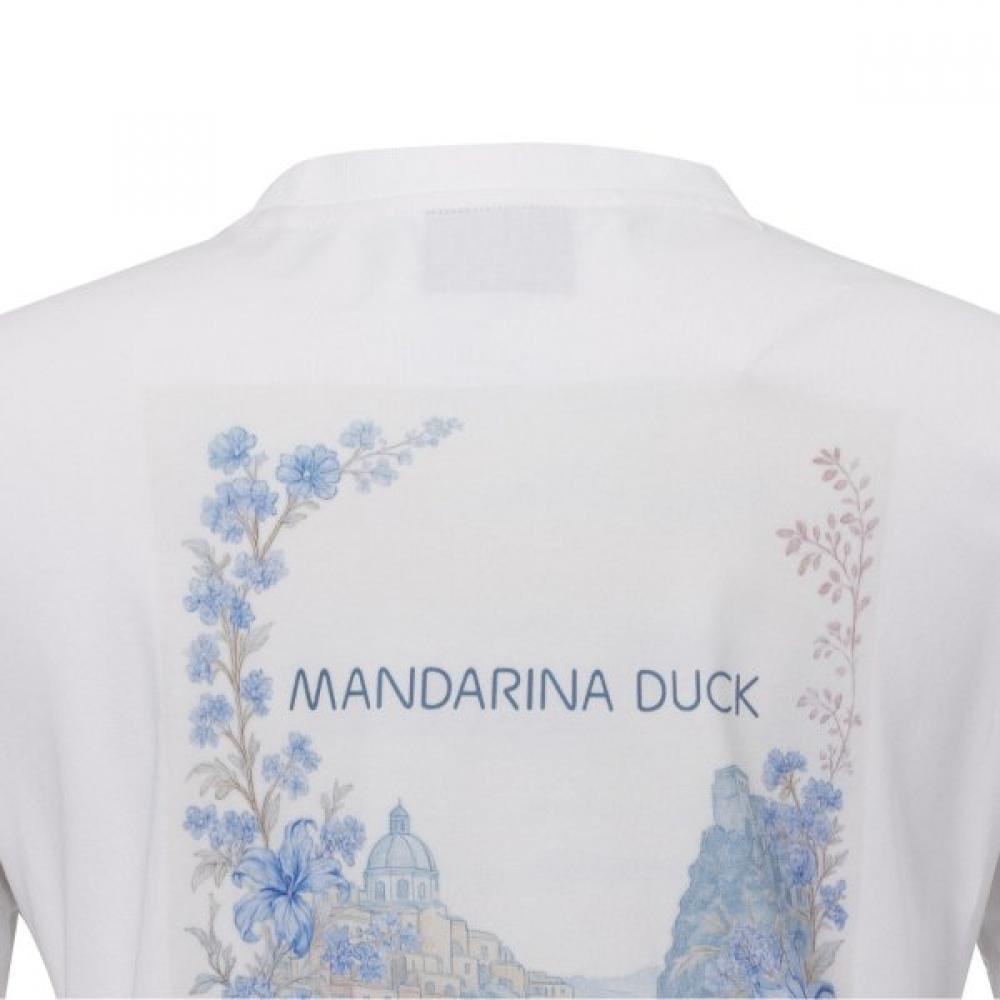 Mandarina Duck Women S BoTanical Graphic T ShirT h7S09978