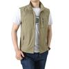 Gilet da uomo con colletto alto per esterni, per la primavera/autunno, per la pesca e la fotografia, modello 1906