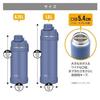 Thermos Water Bottle Vacuum Insulated Sports 1L Ash Blue Handle Dishwasher Safe Convenient Carry Loop Direct Drinking Removable Spout Easy Cleaning