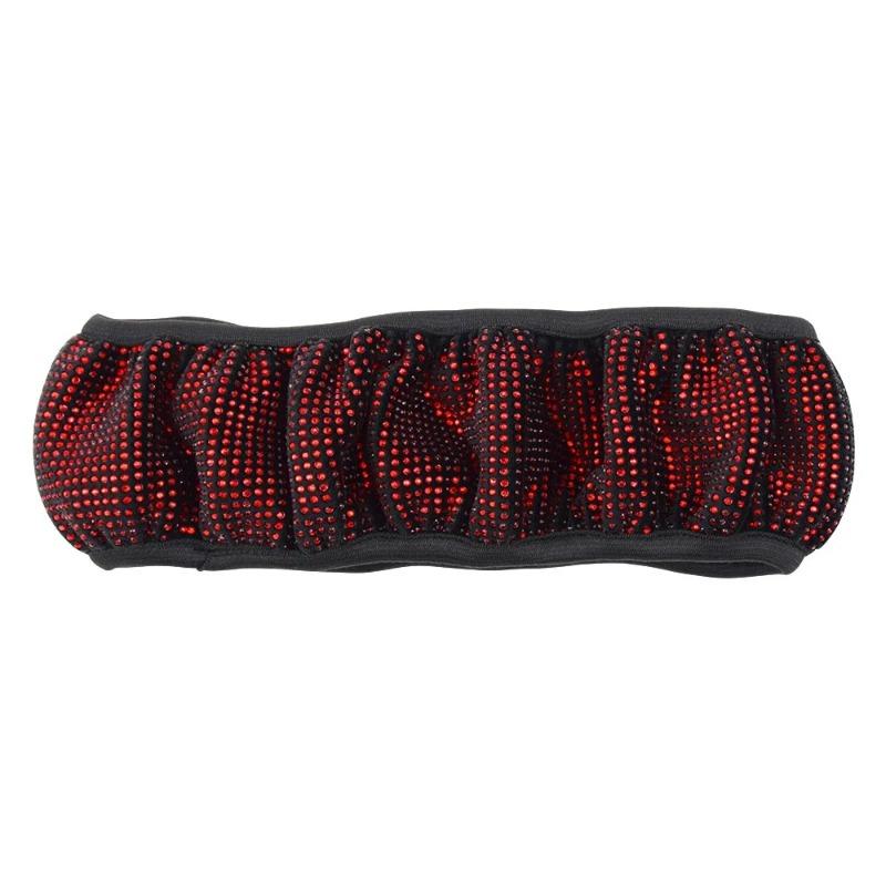 All-season, the anti-slip size of the full-diamond steering wheel cover is suitable for a diameter of 15 inches /38 centimeters