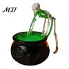Lighted Witch Pot for Party Decor Halloween Cauldron Fog Machine, Ultrasonic Mist Maker with Glowing LED, Unique Gothic Holiday Gift