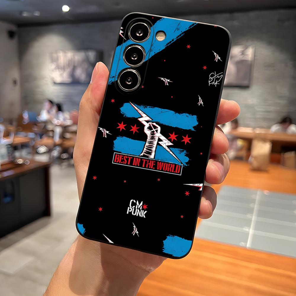 

C-Cm P-Punk Logo Phone Case For S23 Samsung S25 S26 S24 Ultra S22 S20 Fe S21 Plus A16 A54 A34 A24 A53 A13 A14 Cover Samsung s22ultra