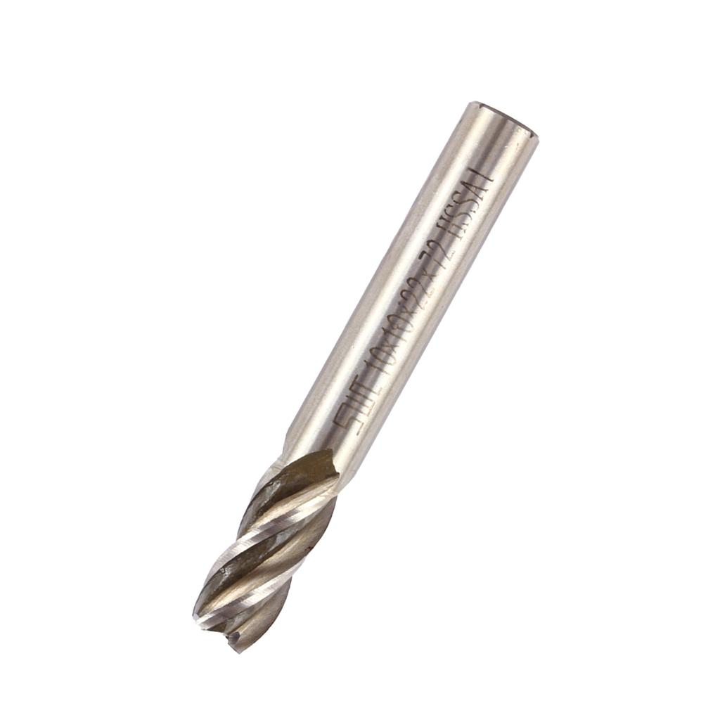 Vysokokvalitný 4mm12mm HSS CNC fréza so štyrmi drážkami s valcovou stopkou, vrták