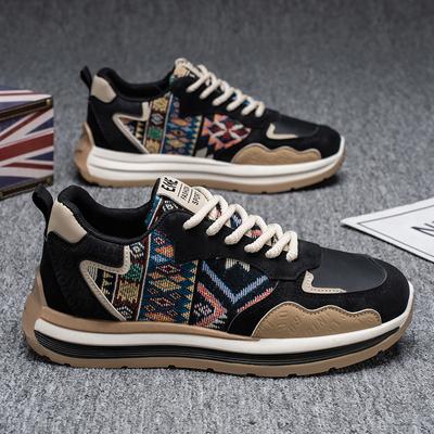 Summer Men's Shoes New Breathable Teen Shoes Men's Versatile Platform Sports Shoes Casual Running Dad Shoes